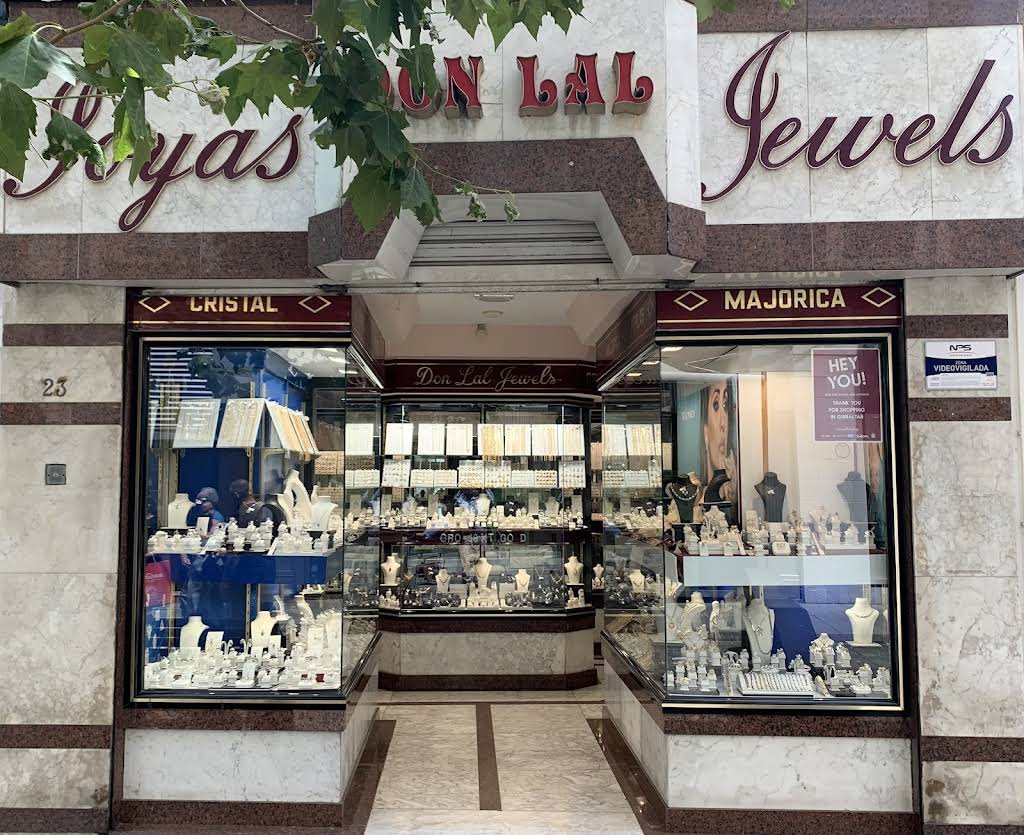 Don Lal Jewellers storefront on Main Street, Gibraltar
